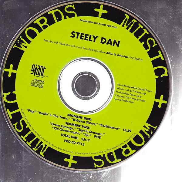 Steely Dan - Alive in America - Words & music